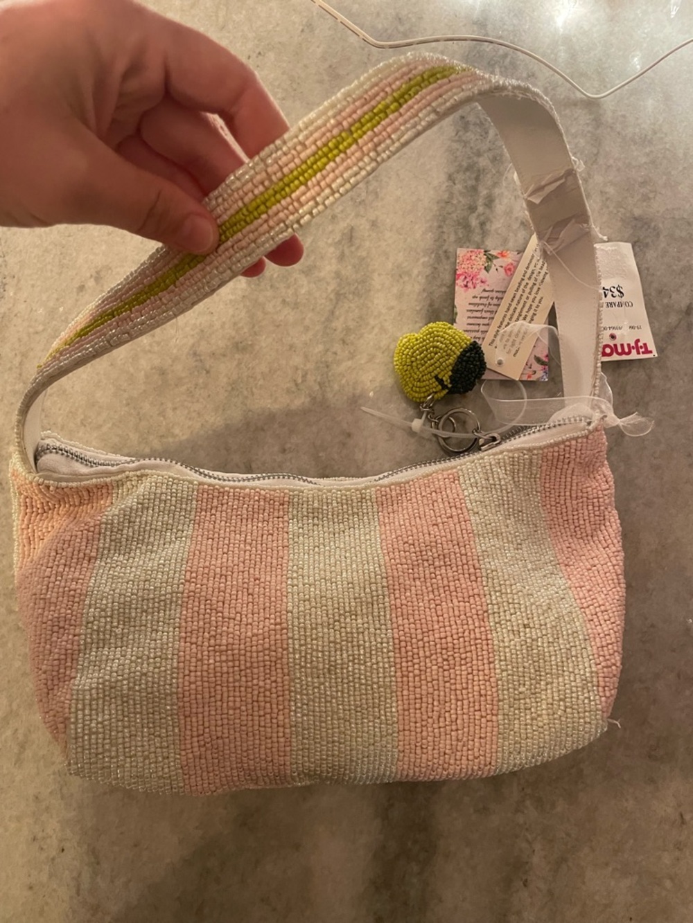 NWT Beaded Green Apple bag - Picture 3 of 3